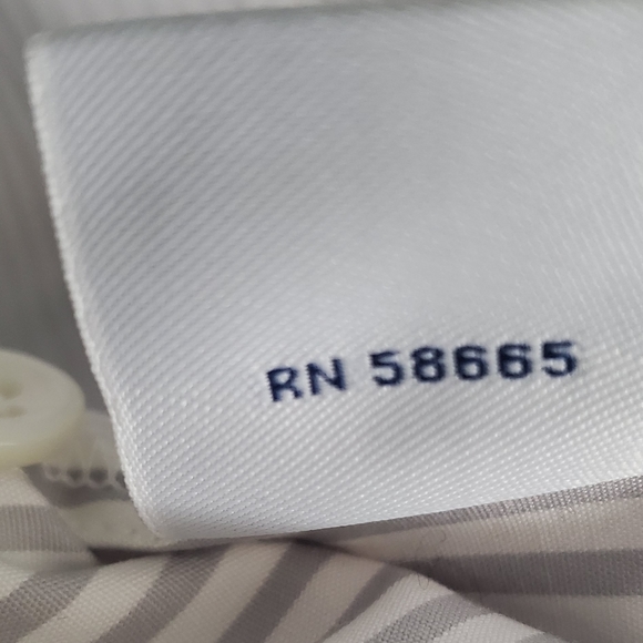 Faconnable white pinstripe and flowers - Picture 5 of 7